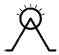 BornofOsiris logo sticker alien angel Sticker