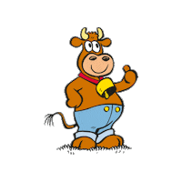 Logo Cow Sticker by Bauernhofurlaub.de