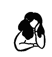 Thinking Chilling Sticker