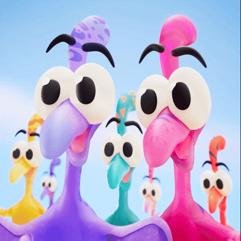 Excited 3D GIF by Claynosaurz
