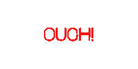 Oh No Pain Sticker by Mat Voyce