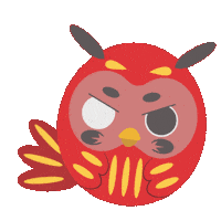 Mad Angry Bird Sticker