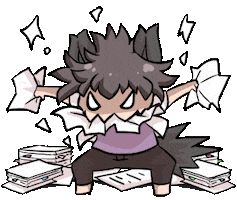 Angry Paper Sticker by Jin