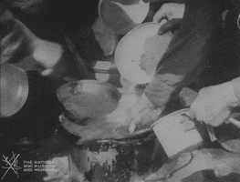 NationalWWIMuseum black and white military footage soldiers GIF