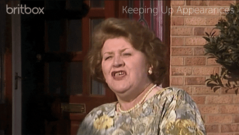 Angry Keeping Up Appearances GIF by britbox