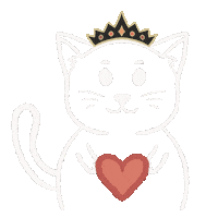 In Love Cat Sticker