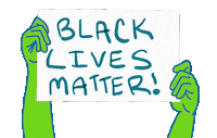 Black Lives Matter Sign Sticker