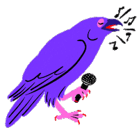 Pink Singing Sticker by City of San José Office of Cultural Affairs
