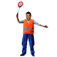 poke voorzichtig Sticker by Top Notch