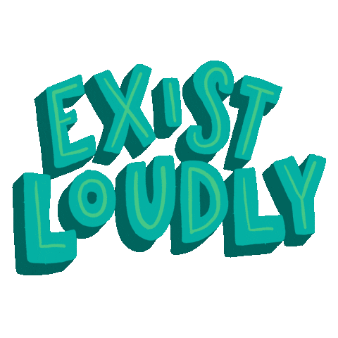 danielastigliano giphyupload motivation exist loudly Sticker