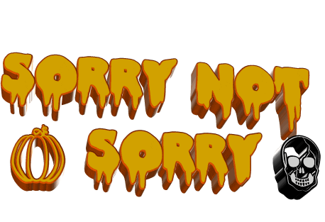 Sorry Not Sorry Halloween Sticker by AnimatedText