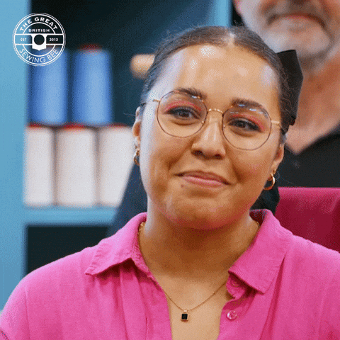 Nodding Smile GIF by The Great British Sewing Bee