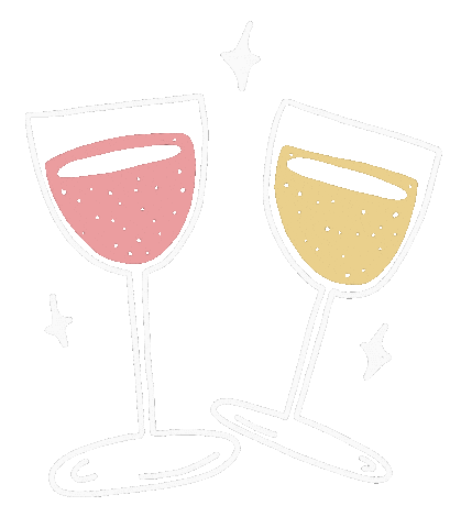 magyar_bor party cheers wine glasses Sticker