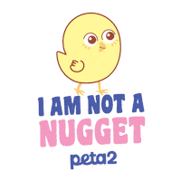 Vegan Chicken Sticker by PETA