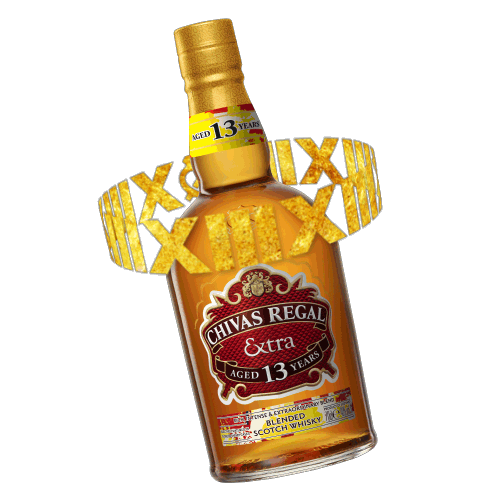 Scotch Whisky Bottle Sticker by Chivas Regal