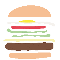 Food Burger Sticker