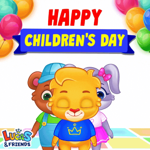 World Childrens Day Kids GIF by Lucas and Friends by RV AppStudios