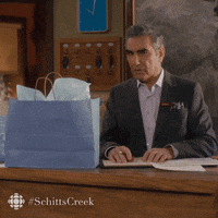 excited schitts creek GIF by CBC