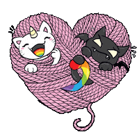 Good Vibes Love Sticker by Pummeleinhorn