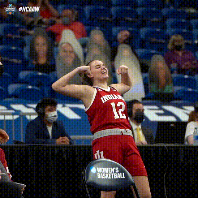 Flexing Womens Basketball GIF by NCAA Championships