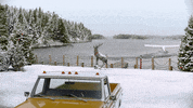 Snow Truck GIF by Hallmark Mystery