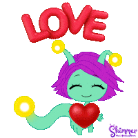 Valentines Day Love Sticker by ShimmertheGlowworm