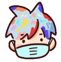 5ummahuihk anime girl 2020 mask Sticker