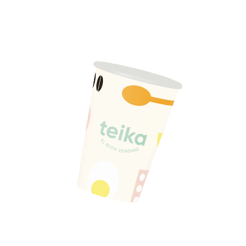 Teika giphyupload coffee cafe vending Sticker