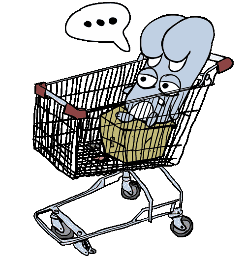 Sad Shopping Sticker by Matt