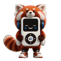 Happy Red Panda Sticker by UJFM