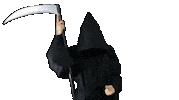 endlich-tod reaper scythe grimreaper badidea Sticker