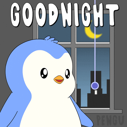 Good Night Dark GIF by Pudgy Memez