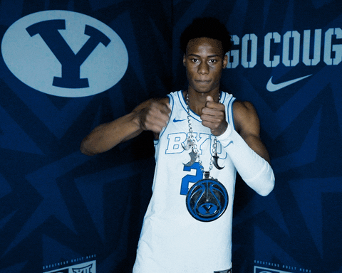 Byu Basketball Sport GIF by BYU Cougars