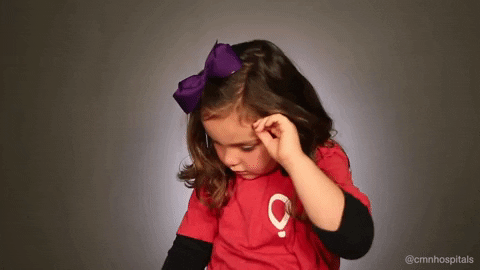 contemplating cute girl GIF by Children's Miracle Network Hospitals