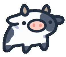 eveoart cow cows polish cow dancing cow Sticker