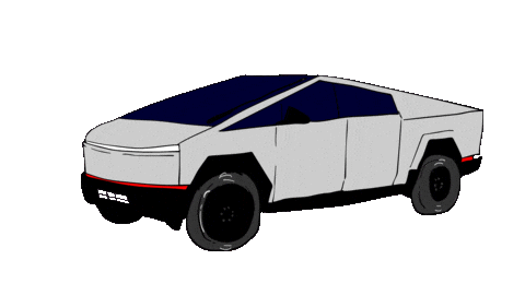 Truck Tesla Sticker by deladeso