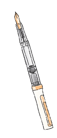 Feebujo art pen stationery bujo Sticker