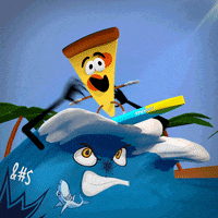 watchmixer happy smile pizza wave GIF