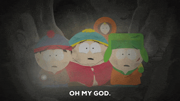 scared eric cartman GIF by South Park 