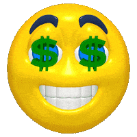 Money Eyes Sticker