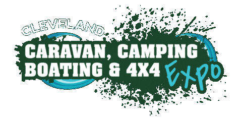 Cleveland Caravan Camping Boating 4X4 Expo Sticker by Australian Events