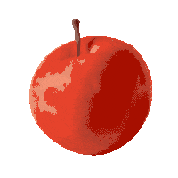 3D Apple Sticker by Jin Dallae & Park Woohyuk