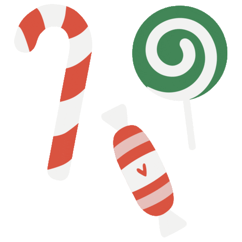 Candy Cane Christmas Sticker by John Greed Jewellery