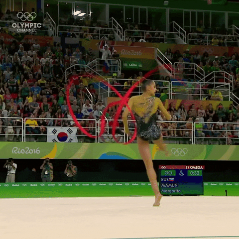rhythmic gymnastics GIF by Olympic Channel
