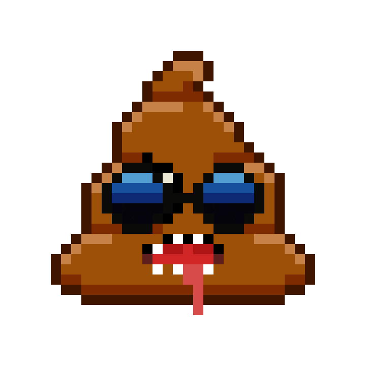 Art Shitting Sticker by Poopies.io