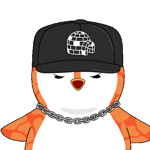 Happy Lets Go Sticker by Pudgy Penguins