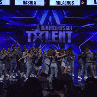 dominicanasgottalent celebration celebrate hug crew GIF