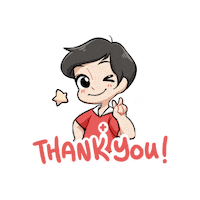 Thanks Sticker by Singapore Red Cross