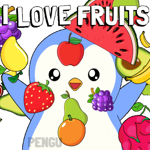 Dragon Fruit Spinning Sticker by Pudgy Penguins