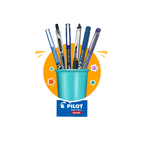 pilotpensindia work school books today Sticker